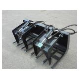 60" Double Grapple Bucket (Skidsteer Attachment)