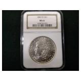 1882 CC MS61 NCG Morgan Silver Doll...