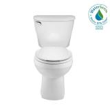 American Standard Reliant 2-piece 1.28 GPF Single Flush Round Toilet in White with Slow Close Seat
