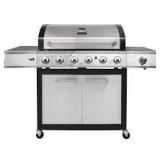 Dyna-Glo 6-Burner 78,000 BTU Propane Dyna-Glo 6-Burner 78,000Gas Grill in Stainless Steel with Side Burner