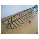 Vigoro 36 in. Metal English Flat-Wire Horse Trough Planter