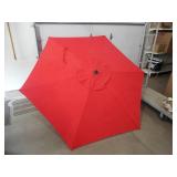 Hampton Bay 9 ft. Aluminum Patio Umbrella in Chili