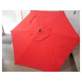 Hampton Bay 9 ft. Aluminum Patio Umbrella in Chili