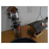 (2) BIRD FEEDERS & BIRD BATH