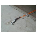 Fiskars PowerLever 1-1/8 in. Cut Capacity Steel Saw Blade 15 in. Fiberglass Pole 14 ft. Tree Pruner