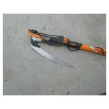 Fiskars PowerLever 1-1/8 in. Cut Capacity Steel Saw Blade 15 in. Fiberglass Pole 14 ft. Tree Pruner