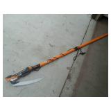 Fiskars PowerLever 1-1/8 in. Cut Capacity Steel Saw Blade 15 in. Fiberglass Pole 14 ft. Tree Pruner