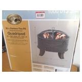 Hampton Bay Quadripod 26 in. Round Fire Pit