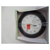 AcuRite 18 in. Black Clock with Thermometer and Hygrometer