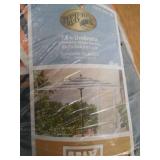 Hampton Bay 7-1/2 ft. Steel Patio Umbrella in Charleston Stripe