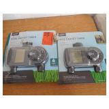 (2) Orbit 2-Outlet Hose Faucet Timer