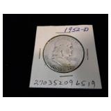 Franklin Half Dollar Coin- 1952 D