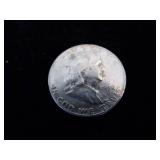 Franklin Half Dollar Coin - 1954