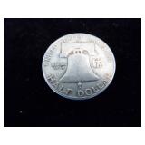 Franklin Half Dollar Coin - 1953