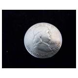 Franklin Half Dollar Coin - 1954