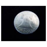 Franklin Half Dollar Coin - 1962