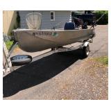 Boat, 15 hp Mercury Motor and Trailer