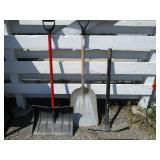 Shovels and pick ax