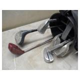 Golf clubs and bags
