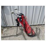 Golf clubs and bags