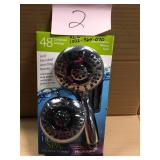 Hotel Spa 30-Spray Setting Hand Shower and Shower Head Combo Kit in Chrome Finish not used