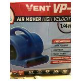 B Air 1/4 HP Air Mover for Water Damage Restoration Carpet Dryer Floor Blower Fan Home and Plumbing Use, Blue in working conditions