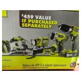 Ryobi 18-Volt ONE+ Cordless Lithium Ion 6-Tool Combo Kit with (2) 1.5 Ah Batteries, Charger, and Bag in good conditions