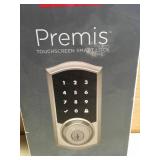 Premis Touchscreen Smart Lock Satin Nickel Single Cylinder Electronic Deadbolt featuring SmartKey in good conditions