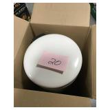 Brabantia 5.3 Gal. White Steel Step-On Trash Can not used