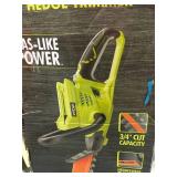 RYOBI RY40601A 24in. 40-Volt Lith-ion Cordless Hedge Trimmer (Bare Tool)  Used in good working cond.