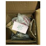 3- Light Foyer, Antique Forged Iron open box not used