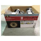 Hampton Bay Low-Voltage Black Outdoor Halogen Landscape Path Light and Flood Light Kit with Transformer missing some light used