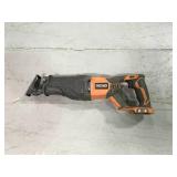 Ridgid 18-Volt Cordless Orbital Reciprocating Saw Console (Tool Only)  Used in good working cond.