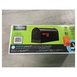 Elite Medium Galvanized Steel Post-Mount Mailbox in Black in good conditions