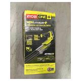 Ryobi ONE+ 100 MPH 280 CFM Variable-Speed 18-Volt Lithium-Ion Cordless Jet Fan Leaf Blower 4Ah Battery and Charger Included in good conditions