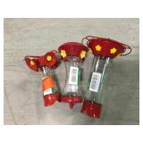 12 oz. Elegant Copper Hummingbird Feeder plus set of Four  8 onz.  Fountain  H.