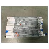 Lot of 9 pcs of White 1 in. Light Filtering Vinyl Blind - 23 in. W x 64 in. L not used