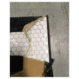 Design Ideas Box Mosaic tiles can be cut to make borders not used