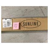 Sunline 9 ft. Fiberglass Push Tilt Patio Umbrella in Yellow Polyester