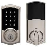 Premis Touchscreen Smart Lock Satin Nickel Single Cylinder Electronic Deadbolt featuring SmartKey in good conditions