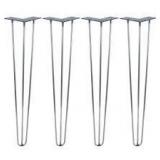 Heavy-Duty 1/2 in. Dia 24 in. Raw Steel 2-Rod Hairpin Leg in good conditions