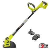 Ryobi ONE+ 18-Volt Lithium-Ion Hybrid Electric Cordless String Trimmer/Edger - 1.3 Ah Battery and Charger Included not used