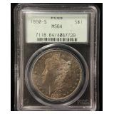 1880-S MORGAN SILVER DOLLAR MS64 PCGS