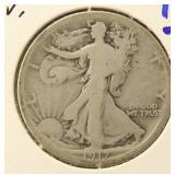 1917-S REVERSE MINT MARK WALKING LIBERTY HALF DOLLAR