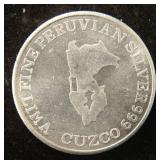 1 TROY OZ. .999 FINE SILVER PERU ROUND
