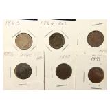 (6) INDIAN HEAD CENTS AS PICTURED