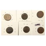 (6) INDIAN HEAD CENTS AS PICTURED