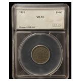 1872 US SHIELD NICKEL VG10 SEGS