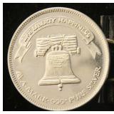 1 TROY OZ. .999 FINE SILVER 1983 A-MARK LIBERTY ROUND