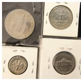 (4) MIXED TYPE BU-PROOF US COINS